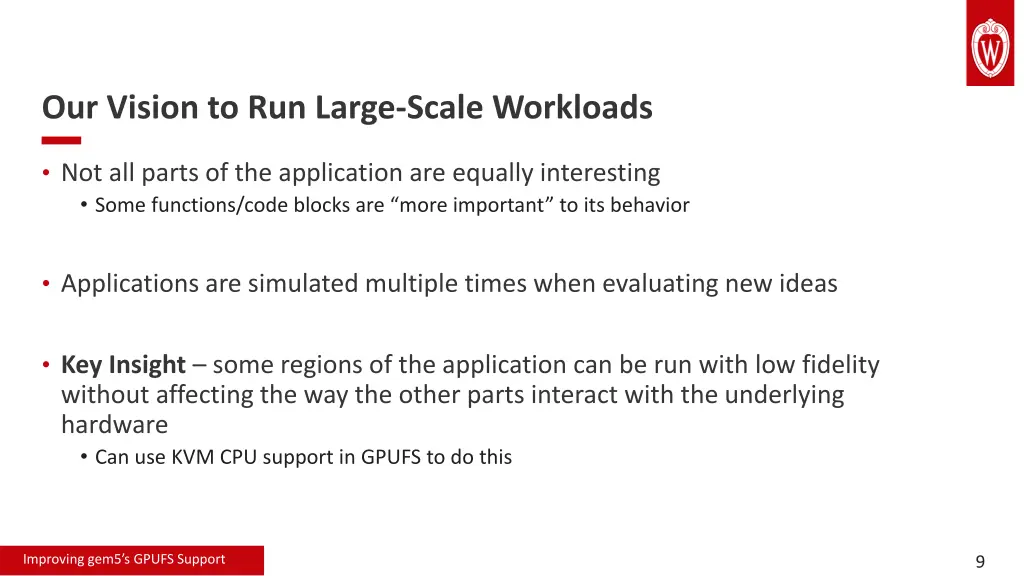 our vision to run large scale workloads