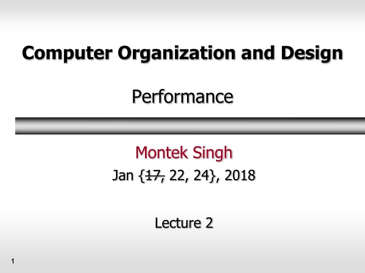 computer organization and design