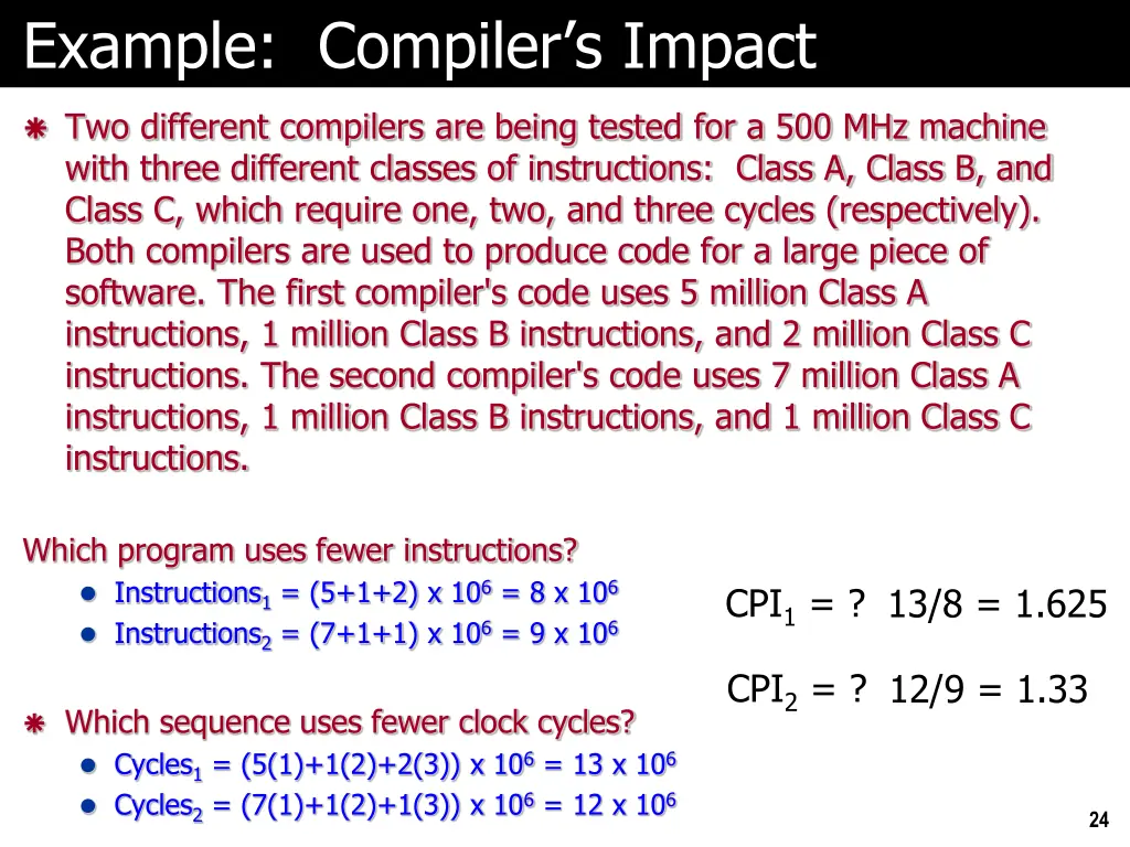 example compiler s impact