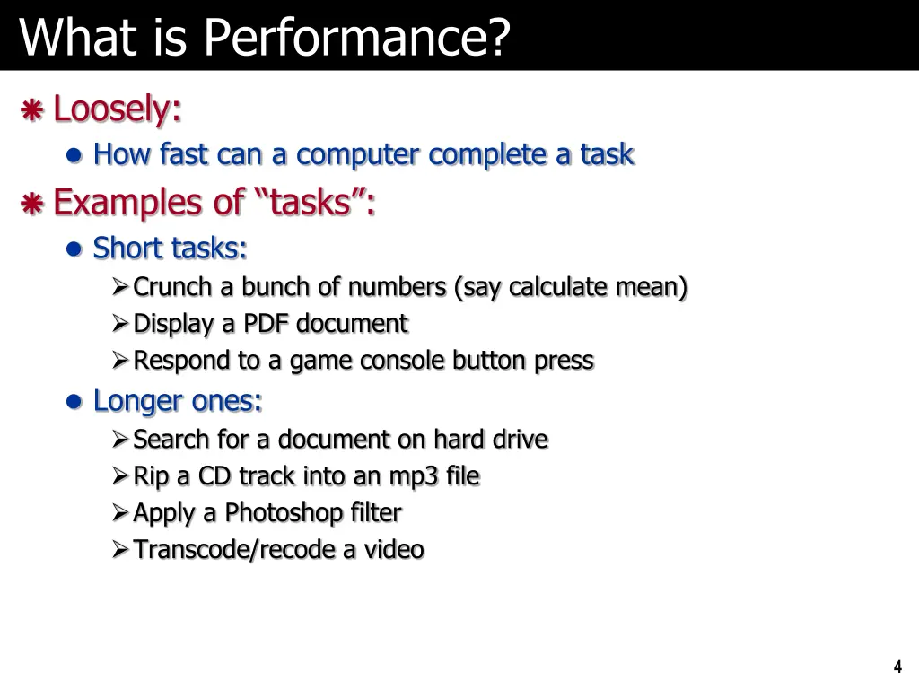 what is performance