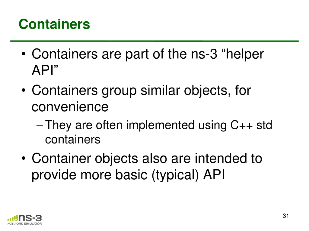 containers