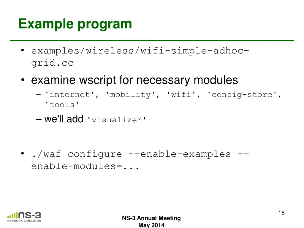 example program