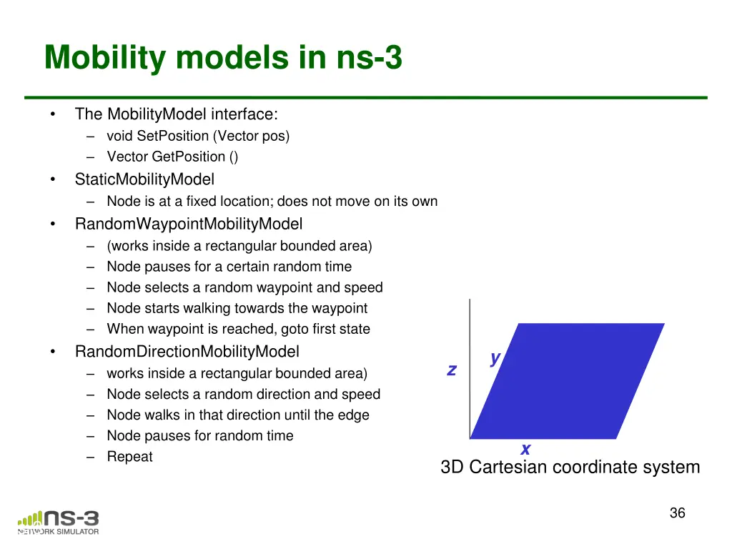 mobility models in ns 3