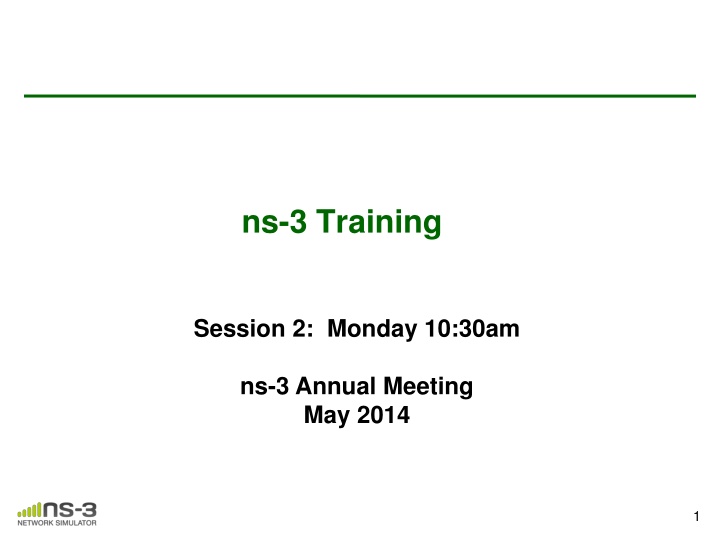 ns 3 training