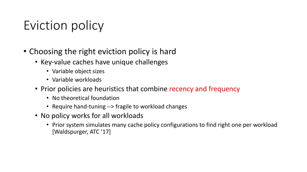 eviction policy 1