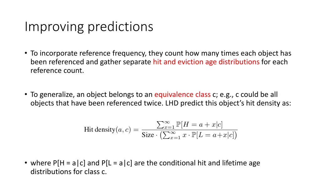 improving predictions