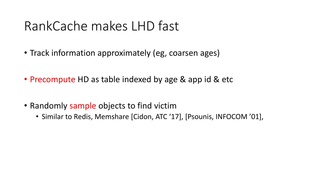 rankcache makes lhd fast