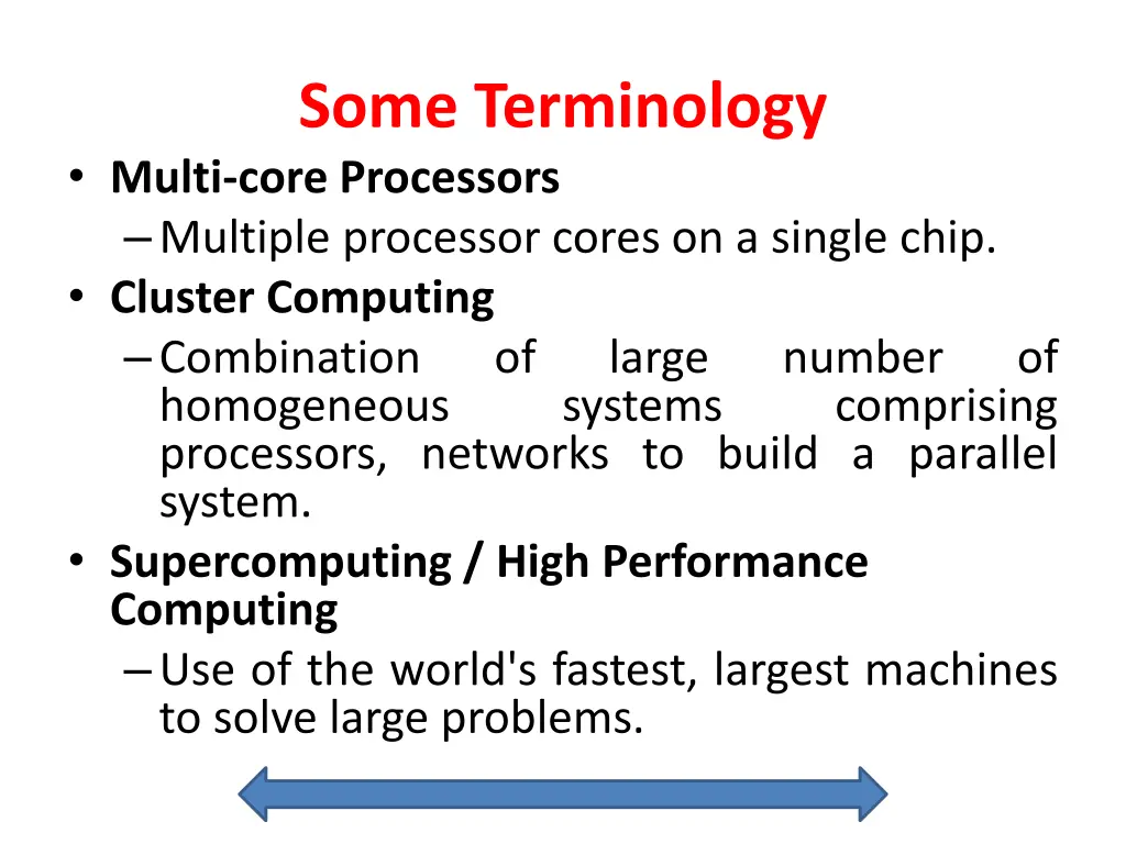 some terminology multi core processors multiple