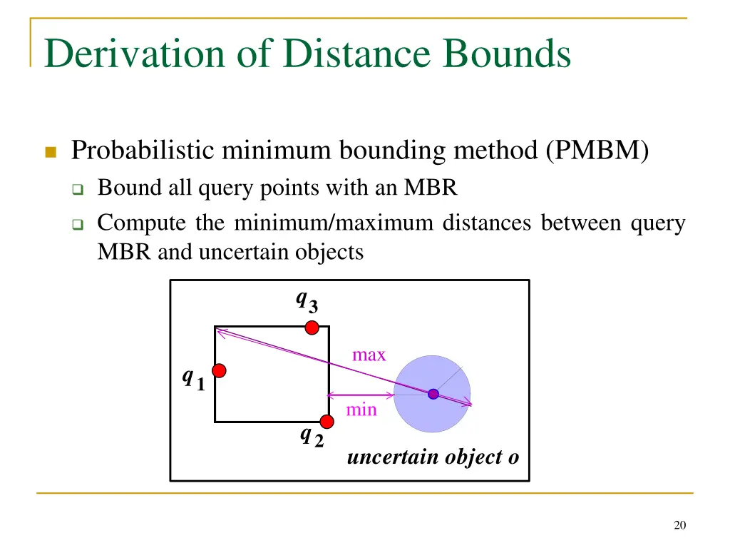 derivation of distance bounds