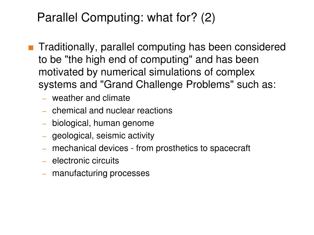 parallel computing what for 2