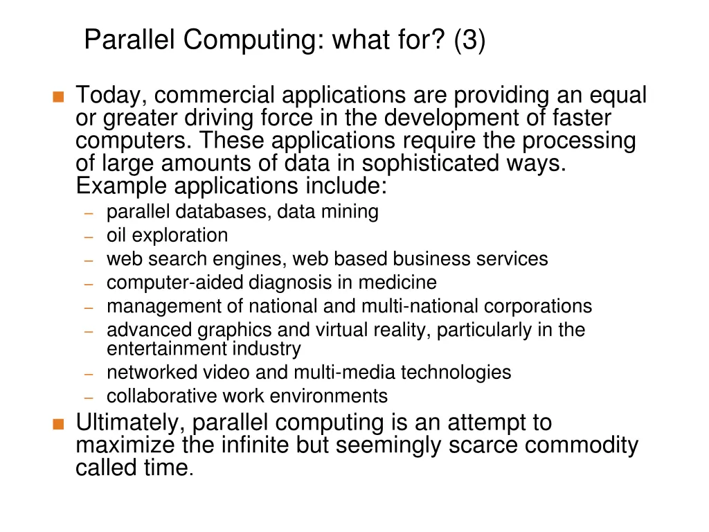 parallel computing what for 3