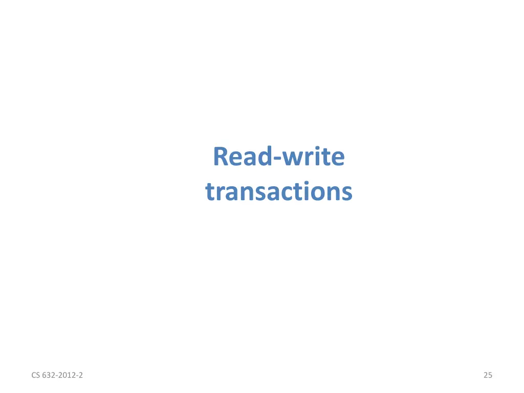 read write transactions