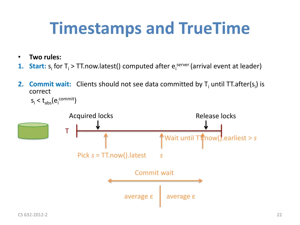 timestamps and truetime