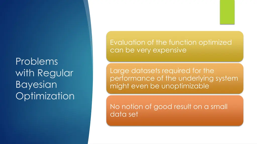 evaluation of the function optimized can be very