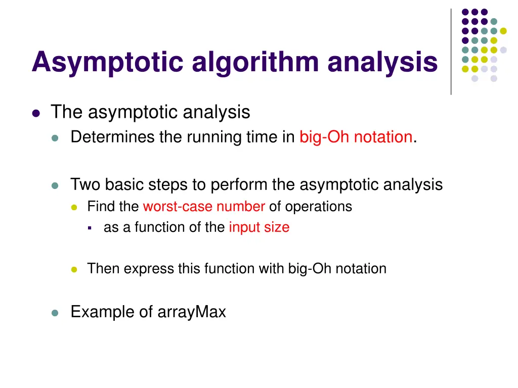 asymptotic algorithm analysis