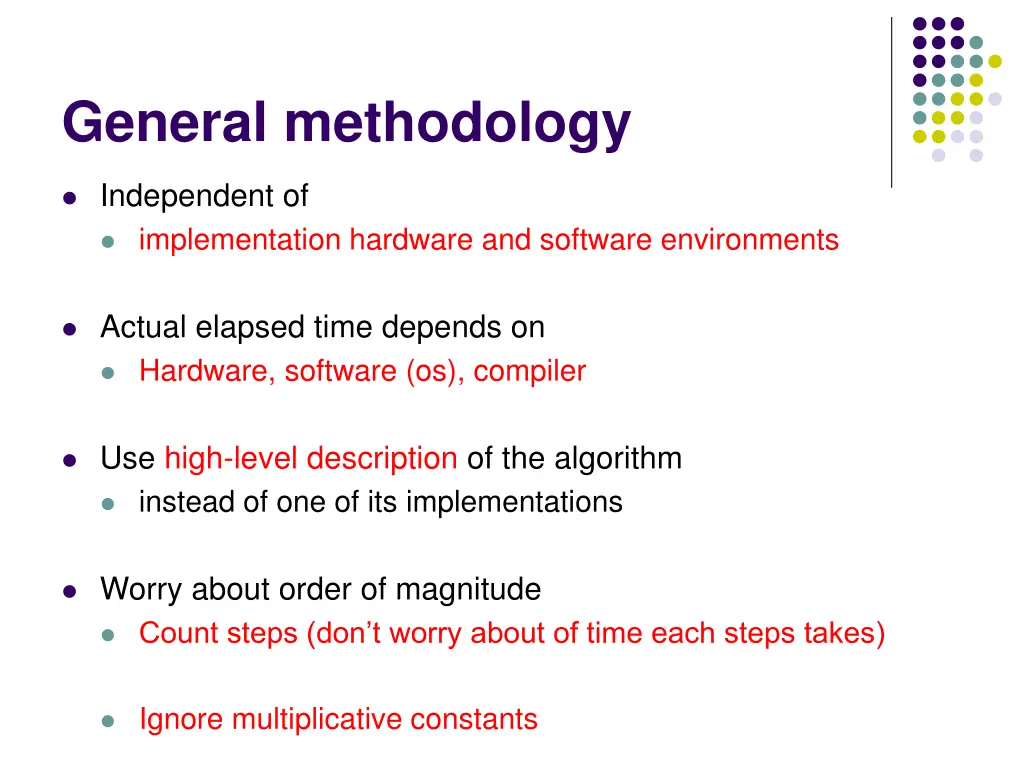 general methodology