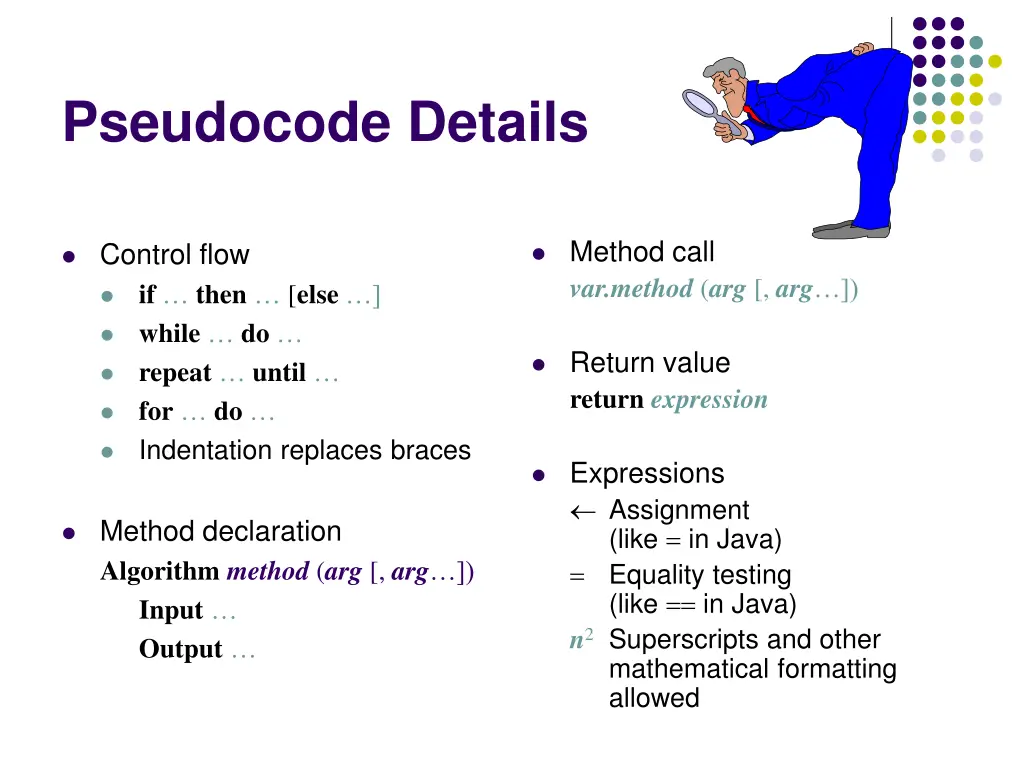 pseudocode details