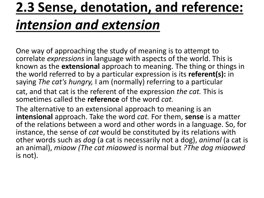 2 3 sense denotation and reference intension