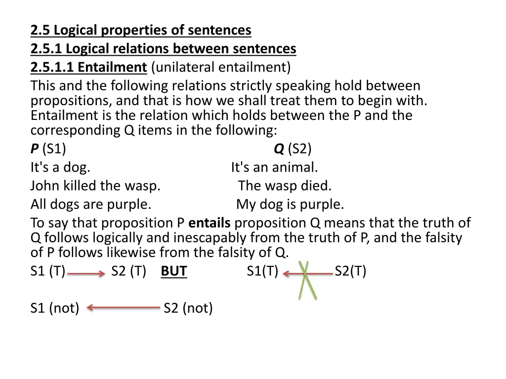 2 5 logical properties of sentences 2 5 1 logical