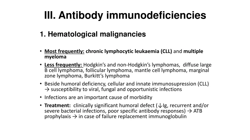 iii antibody immunodeficiencies 1