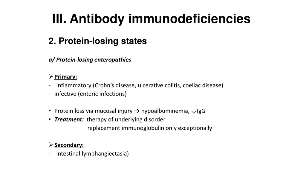 iii antibody immunodeficiencies 2