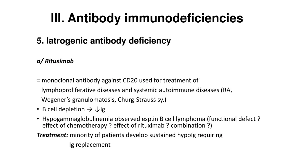 iii antibody immunodeficiencies 7