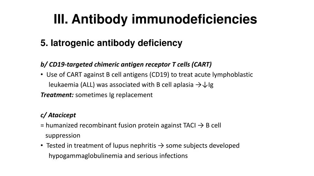 iii antibody immunodeficiencies 8