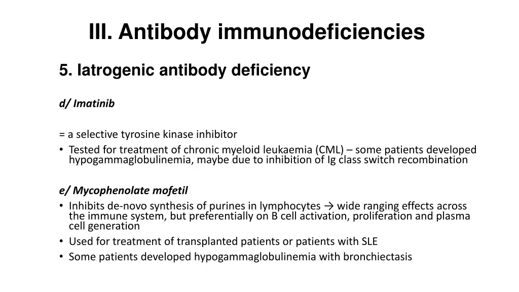 iii antibody immunodeficiencies 9