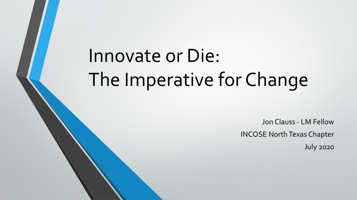 innovate or die the imperative for change