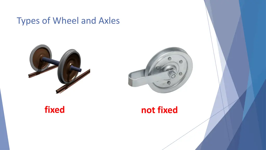 types of wheel and axles 1