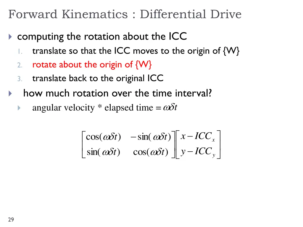 forward kinematics differential drive 5