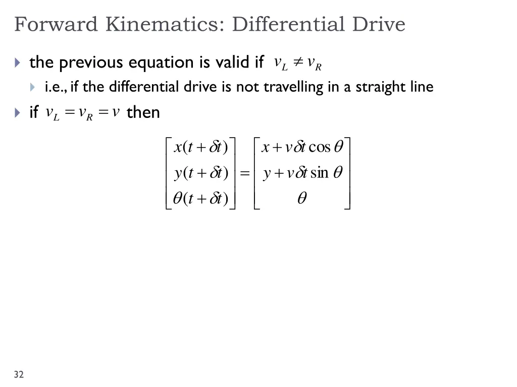 forward kinematics differential drive 8