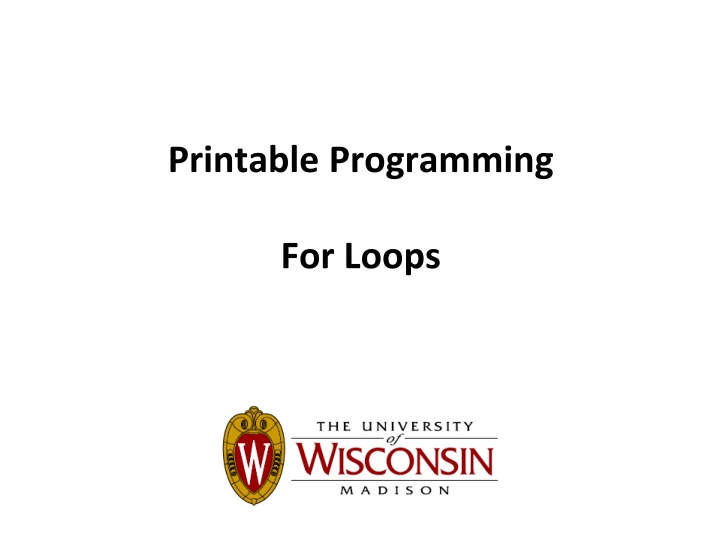 printable programming