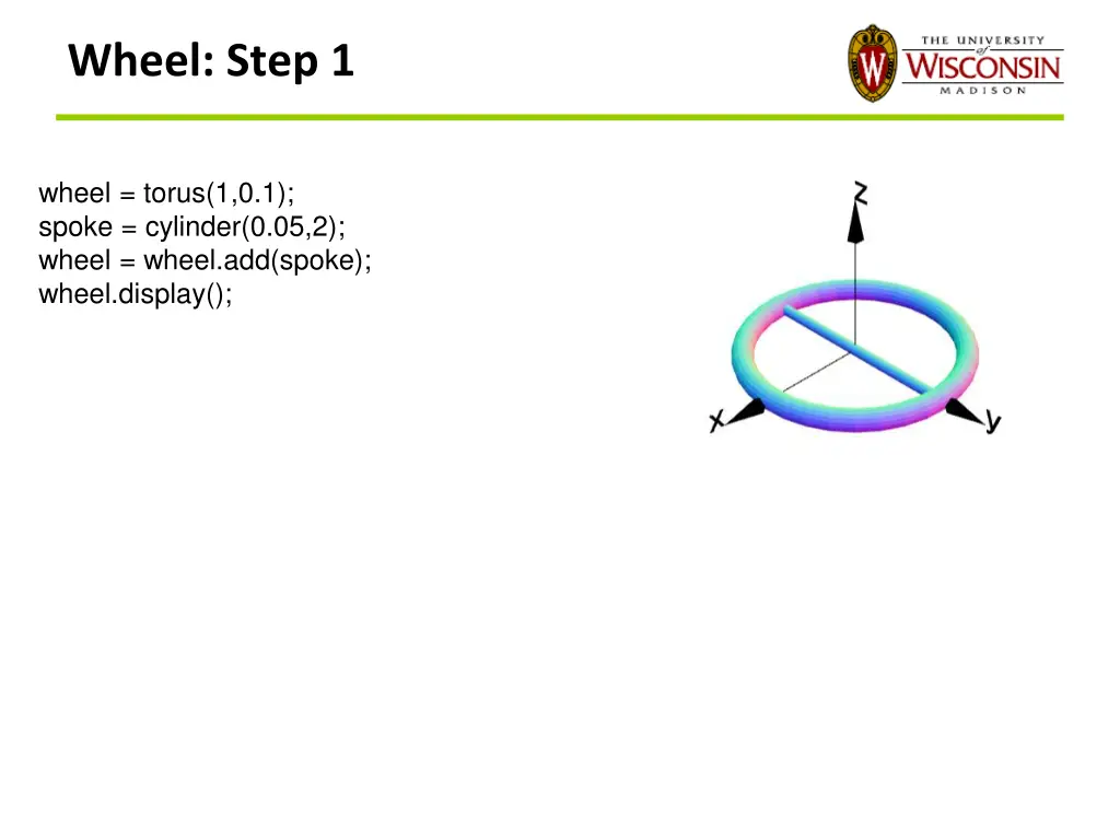 wheel step 1