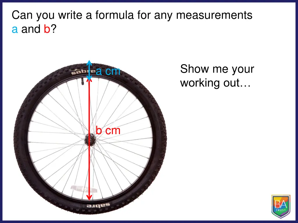 can you write a formula for any measurements