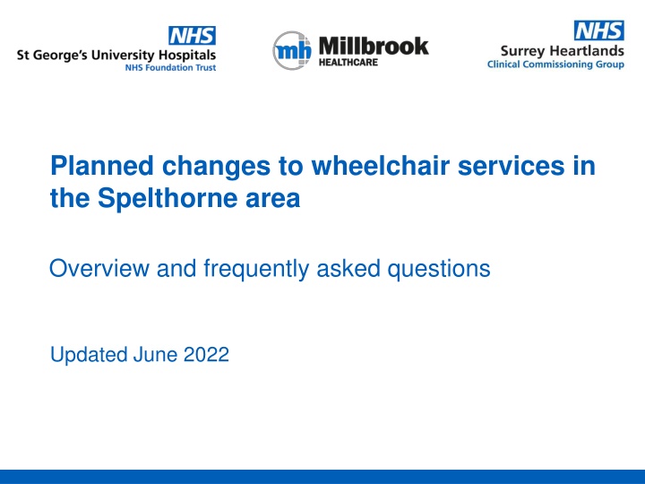 planned changes to wheelchair services