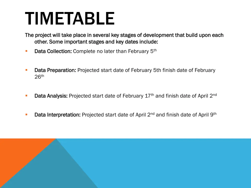 timetable