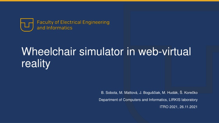 wheelchair simulator in web virtual reality