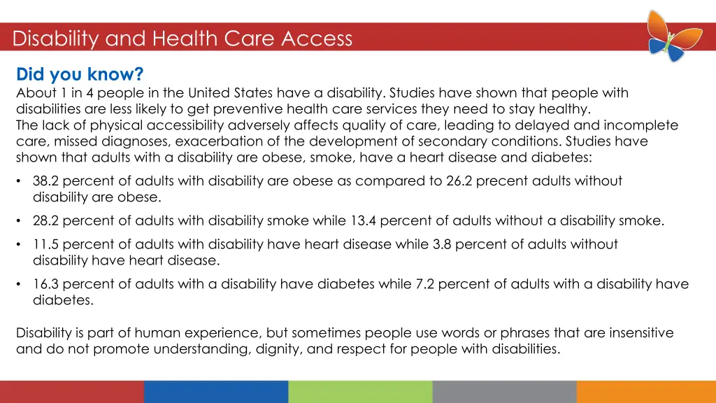 disability and health care access