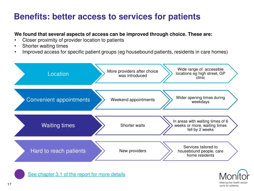 benefits better access to services for patients