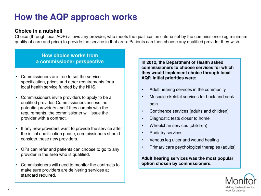 how the aqp approach works