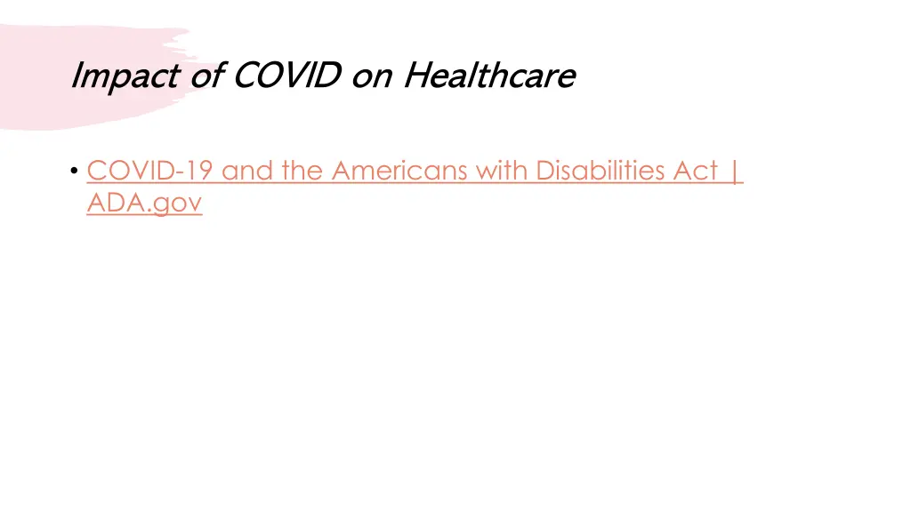 impact of covid on healthcare