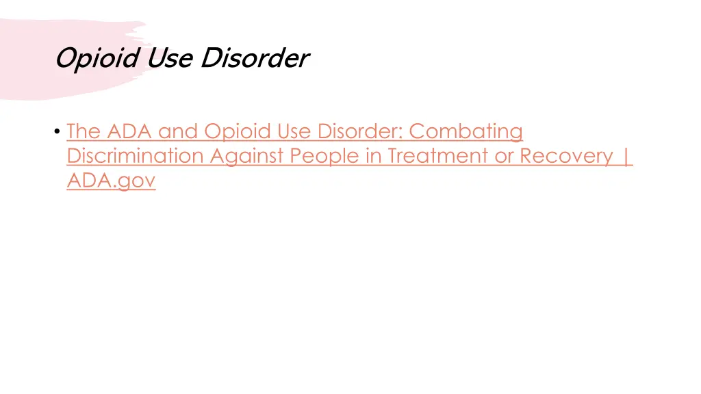 opioid use disorder