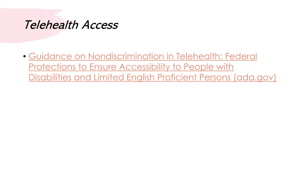 telehealth access