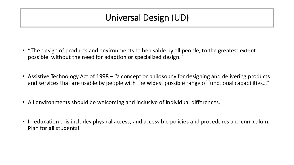 universal design ud universal design ud