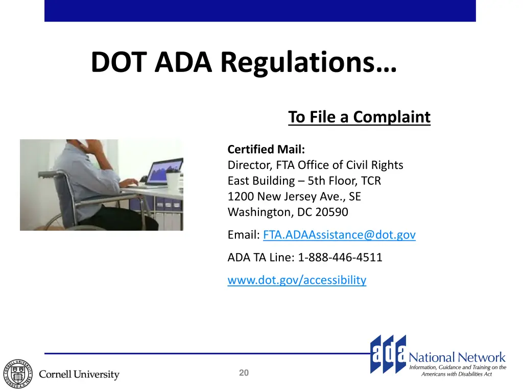 dot ada regulations 1