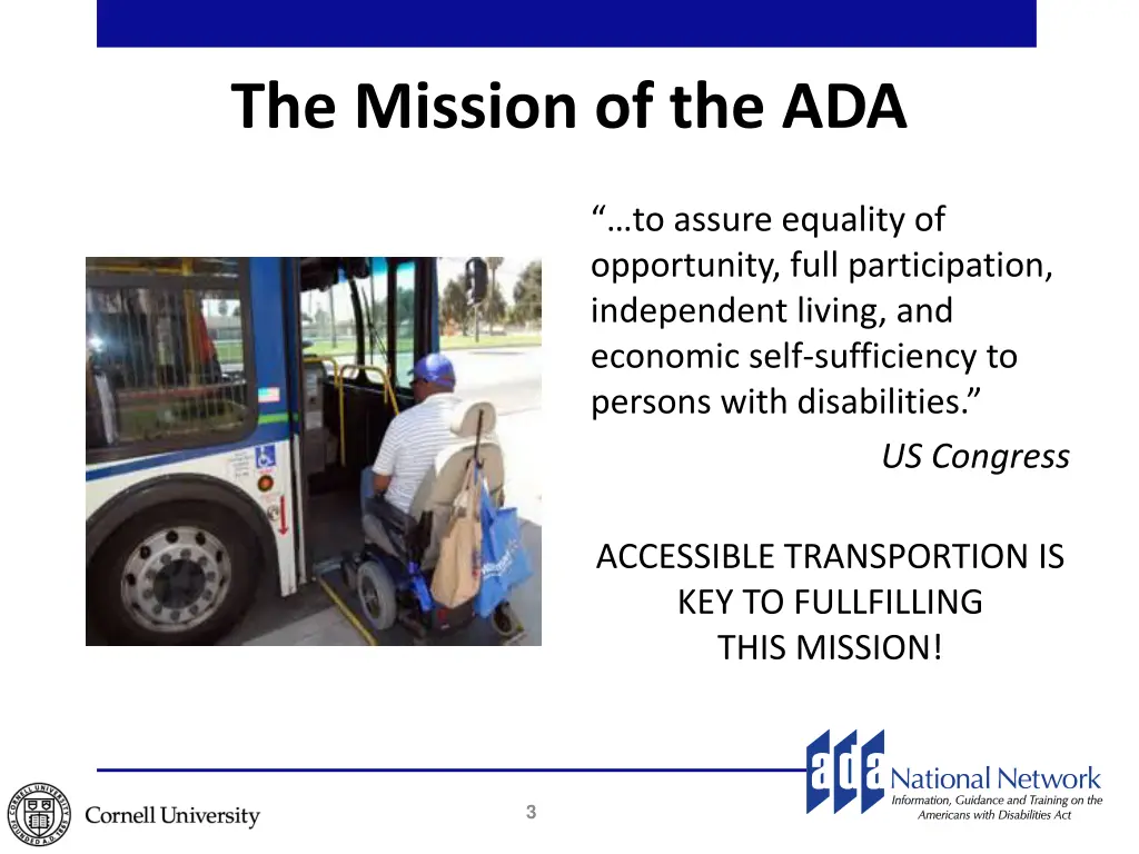 the mission of the ada