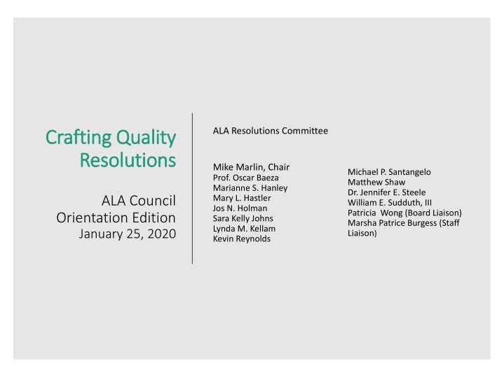 ala resolutions committee