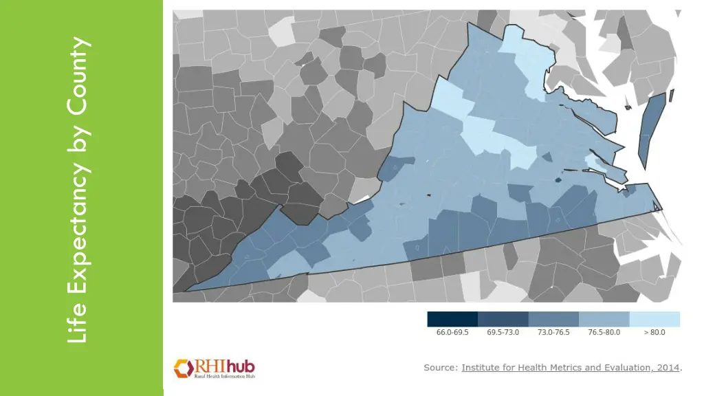 life expectancy by county