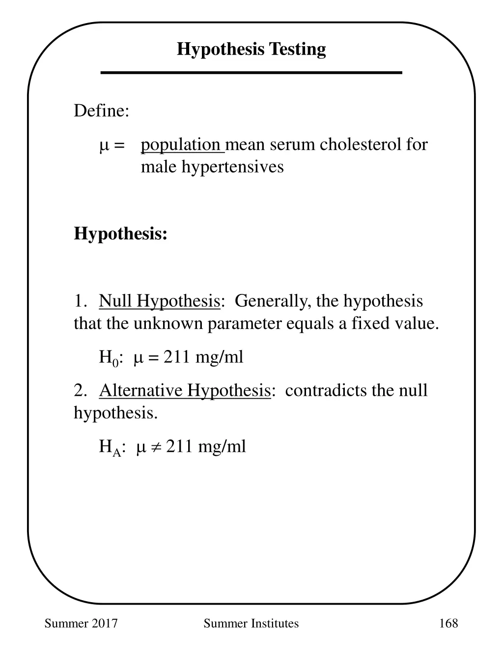 hypothesis testing 1